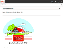 Tablet Screenshot of beckfleischwaren.de